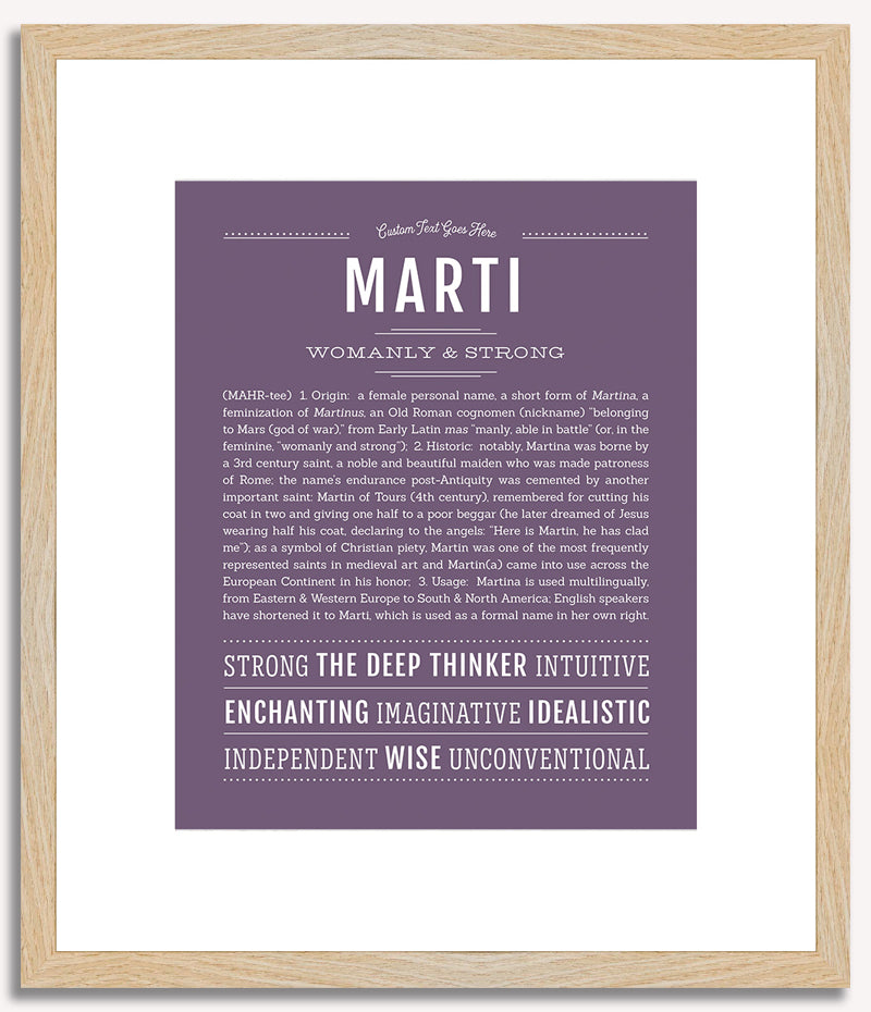 Marti | Name Art Print