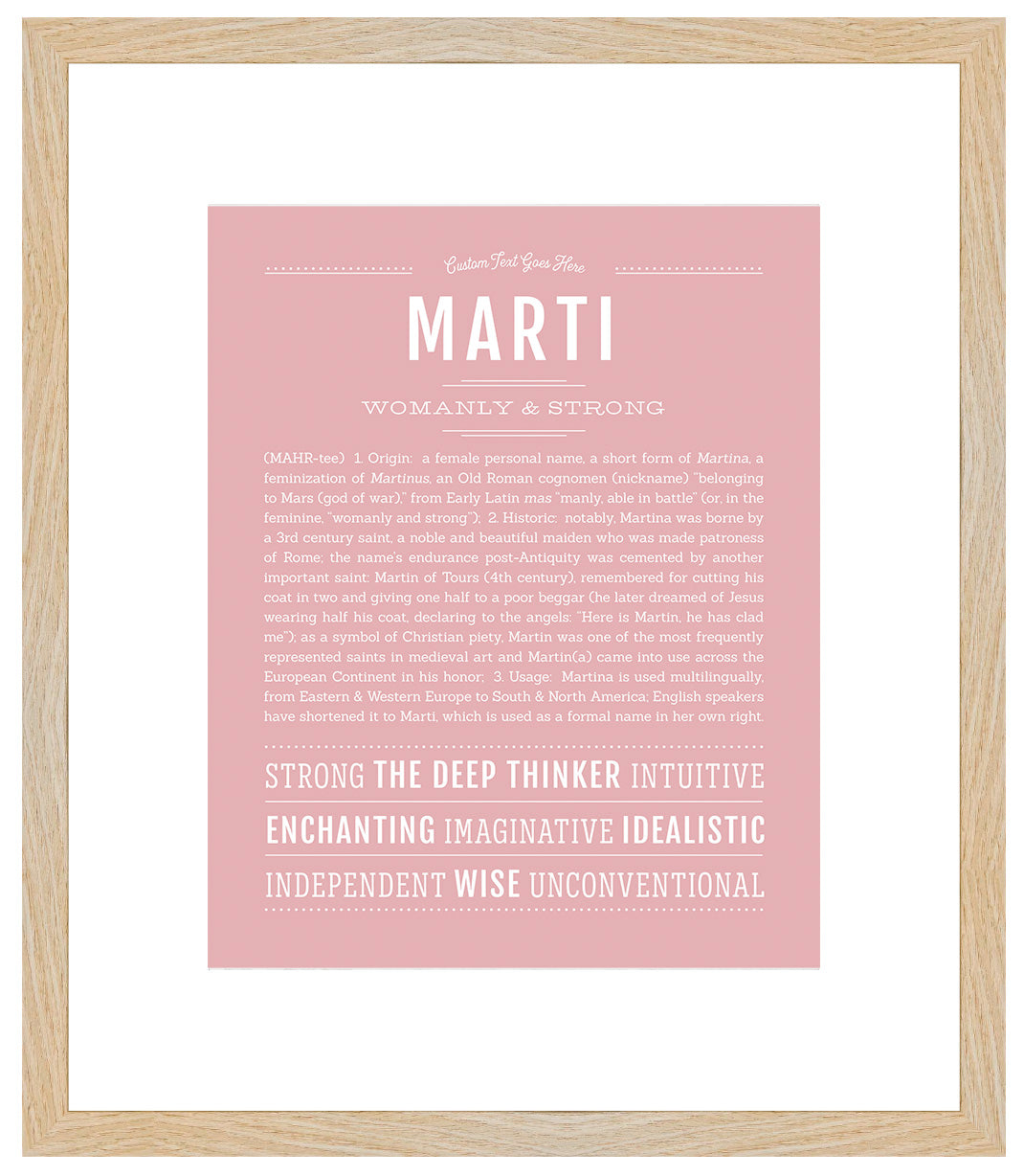 Marti | Name Art Print