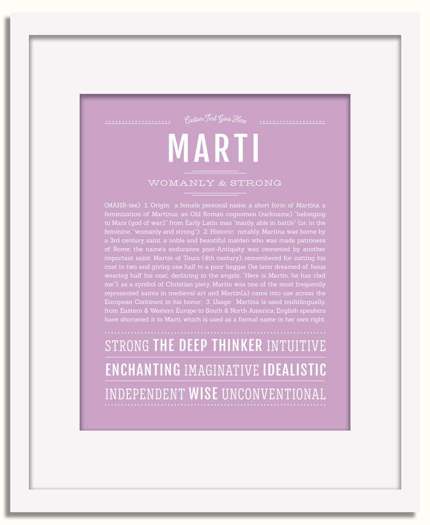 Frame Options | Lilac | White Frame, Matted