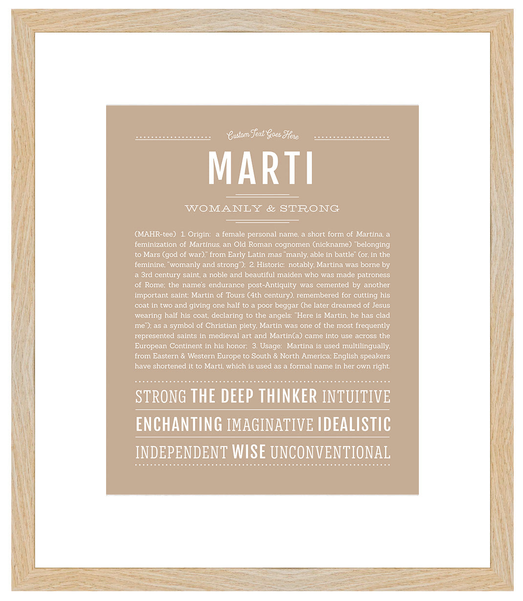 Marti | Name Art Print