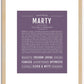 Marty | Name Art Print