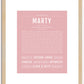 Marty | Name Art Print