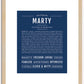 Marty | Name Art Print