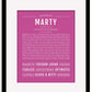 Frame Options | Dark Pink | Black Frame, Matted