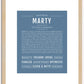 Marty | Name Art Print