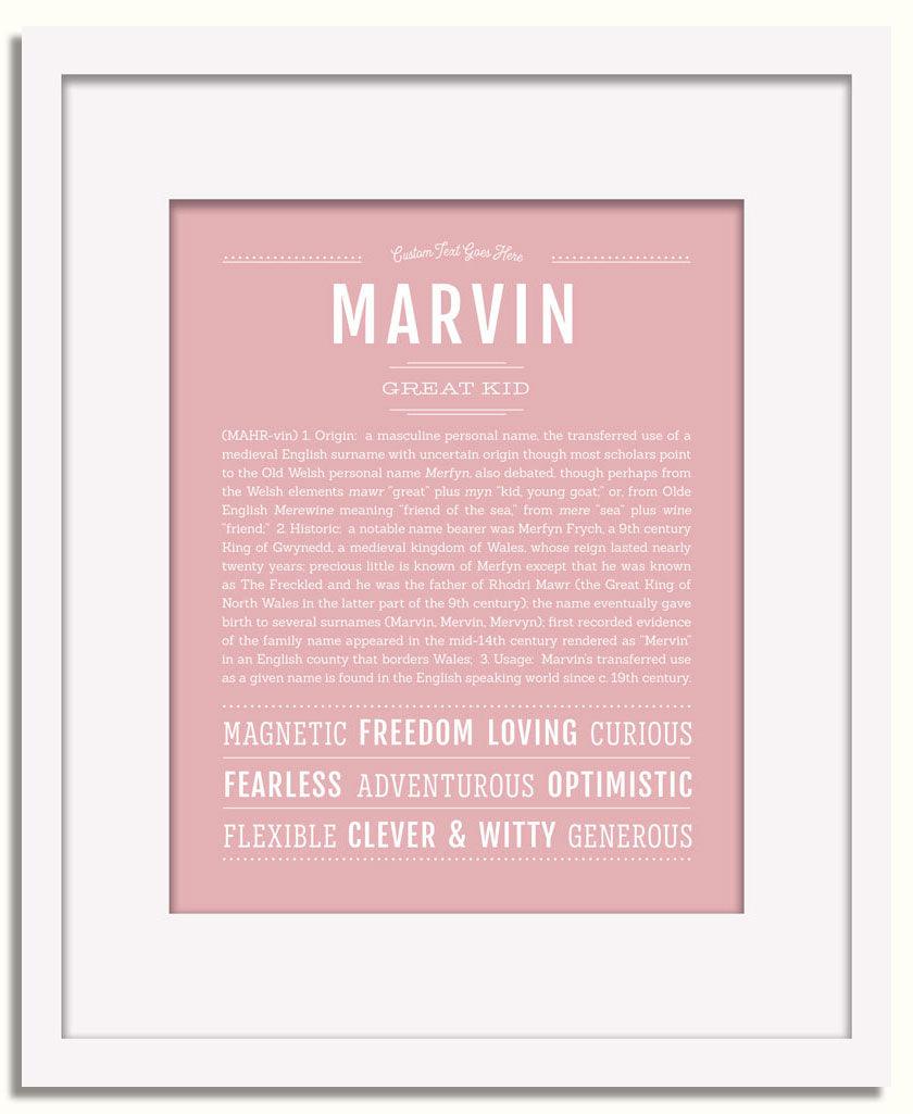 Frame Options | Dusty Rose | White Frame, Matted