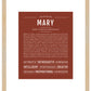 Mary | Name Art Print