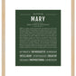 Mary | Name Art Print