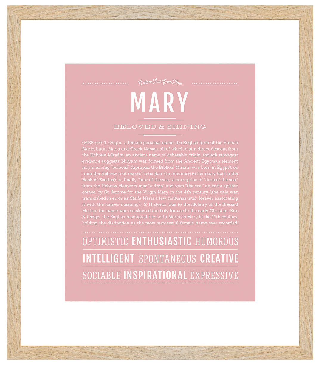 Mary | Name Art Print