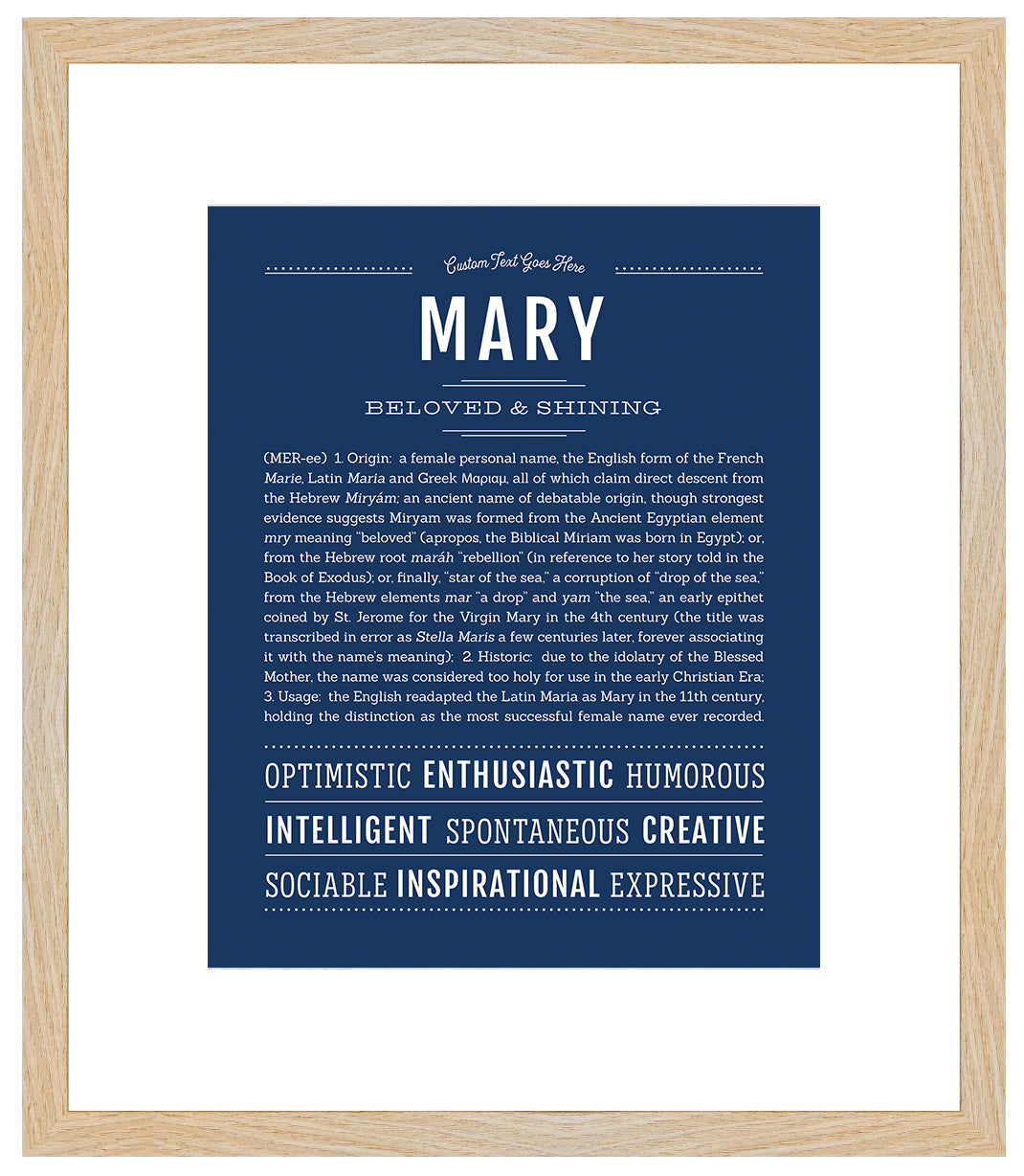 Mary | Name Art Print