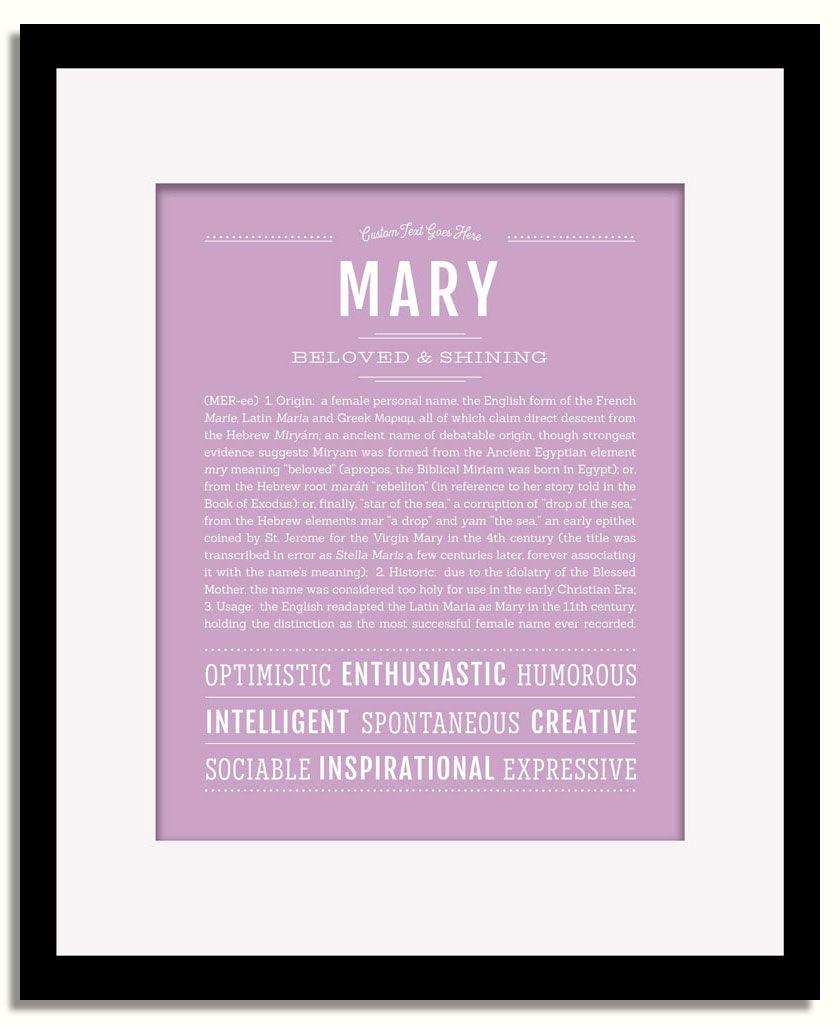 Frame Options | Lilac | Black Frame, Matted