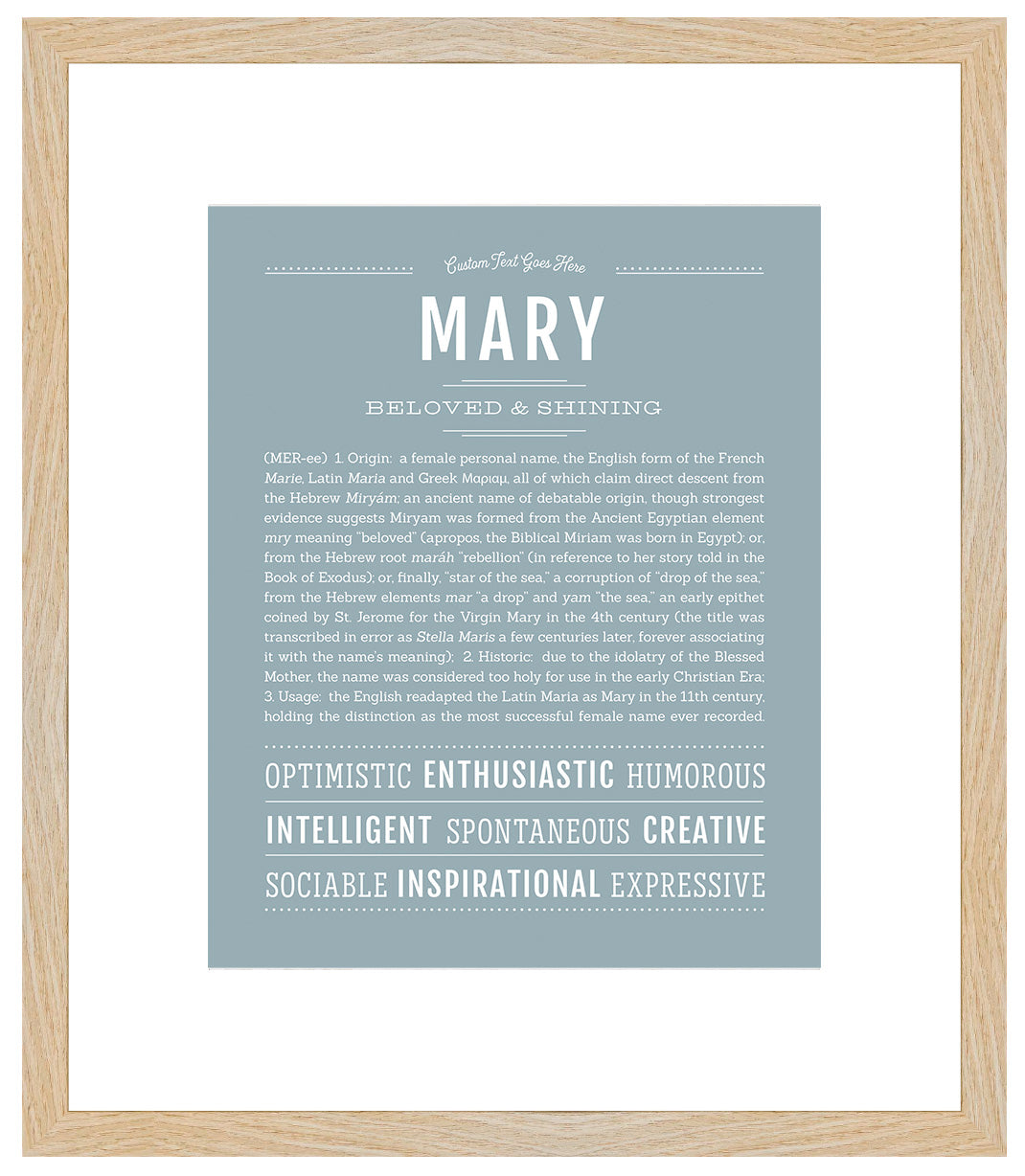 Mary | Name Art Print