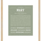 Mary | Name Art Print