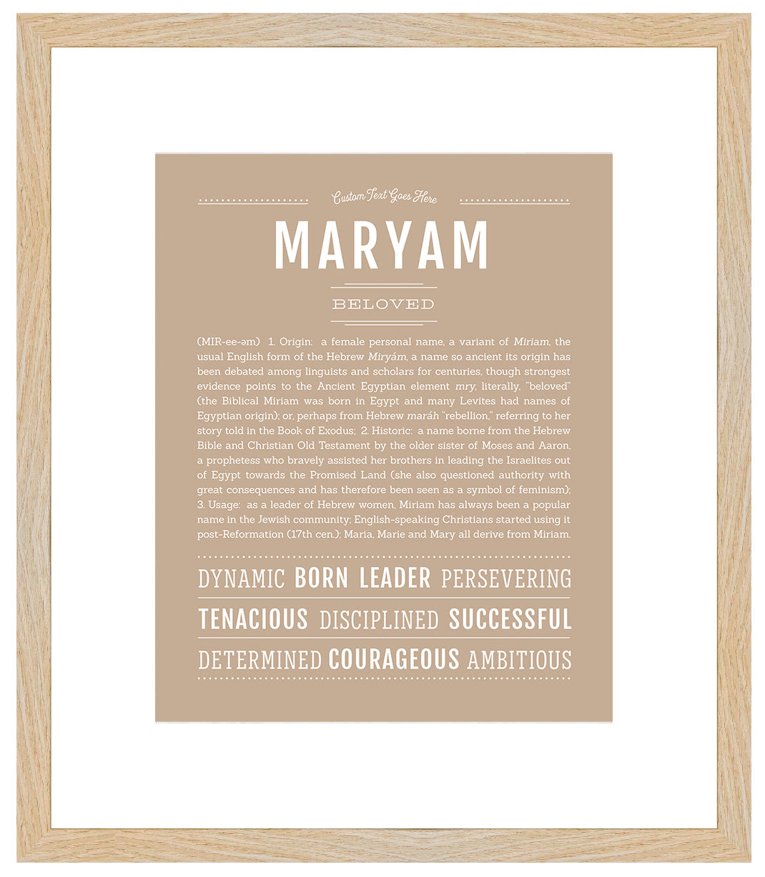 Maryam | Name Art Print