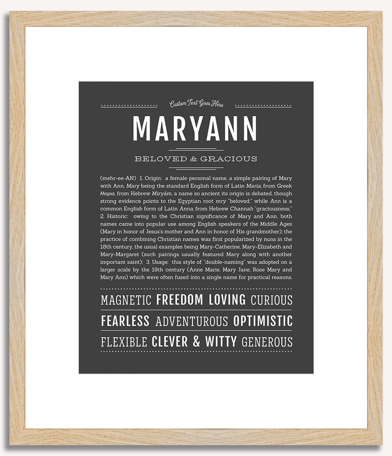 Maryann | Name Art Print