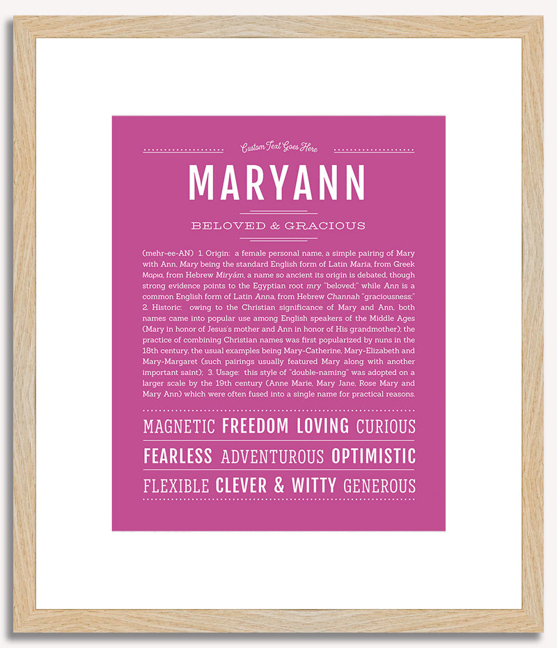 Maryann | Name Art Print