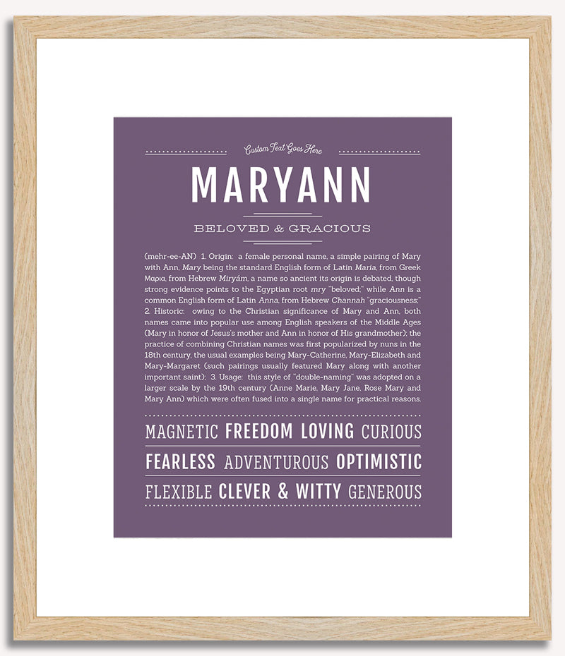 Maryann | Name Art Print