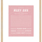 Maryann | Name Art Print