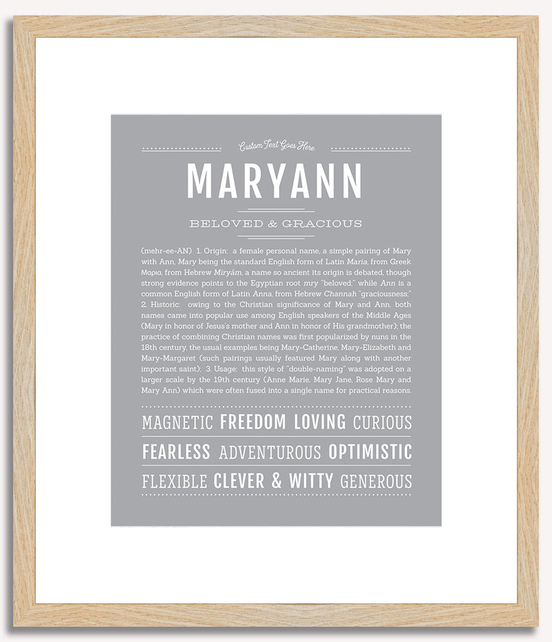 Maryann | Name Art Print