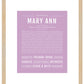 Maryann | Name Art Print