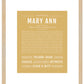 Maryann | Name Art Print