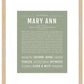 Maryann | Name Art Print