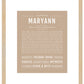 Maryann | Name Art Print