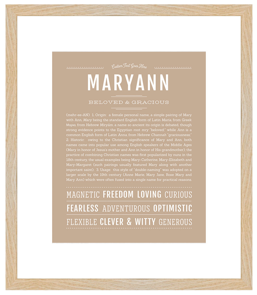 Maryann | Name Art Print