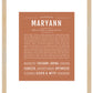 Maryann | Name Art Print