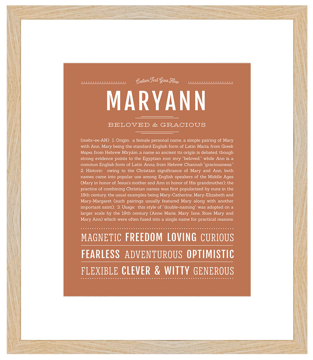 Maryann | Name Art Print