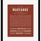 Maryanne | Name Art Print