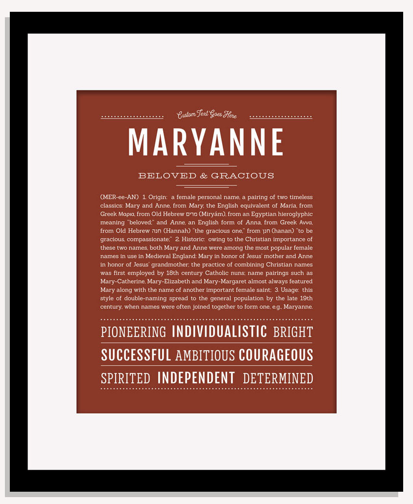 Maryanne | Name Art Print