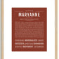 Maryanne | Name Art Print