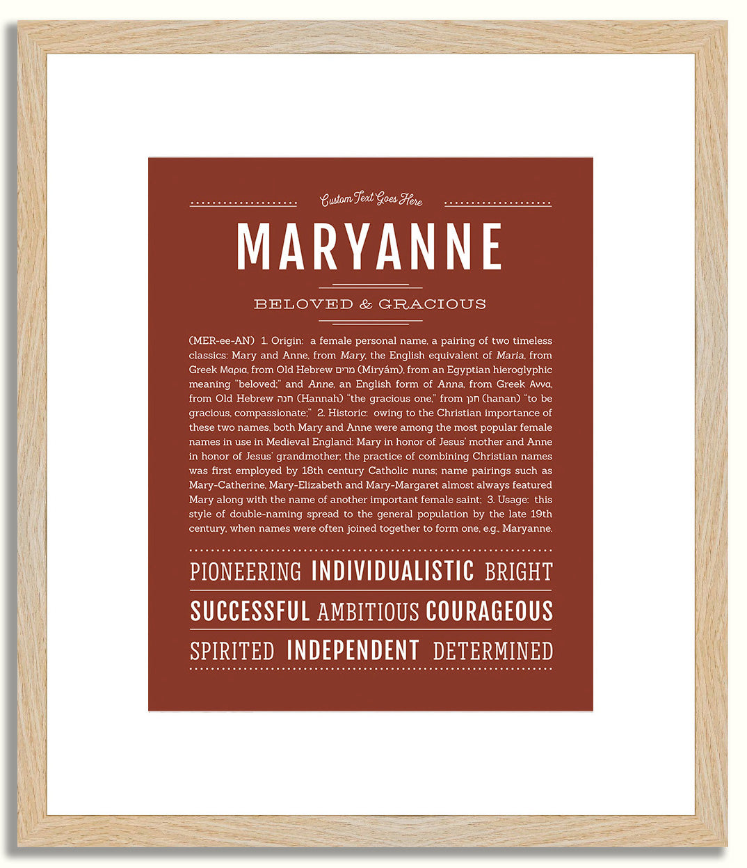 Maryanne | Name Art Print