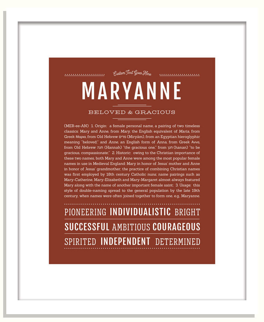 Maryanne | Name Art Print
