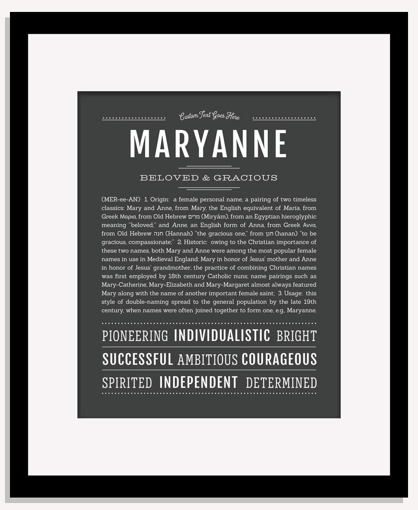 Maryanne | Name Art Print
