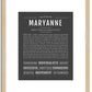 Maryanne | Name Art Print