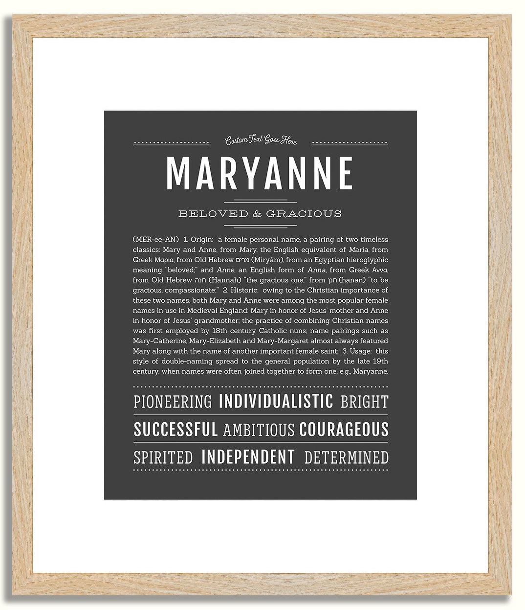 Maryanne | Name Art Print