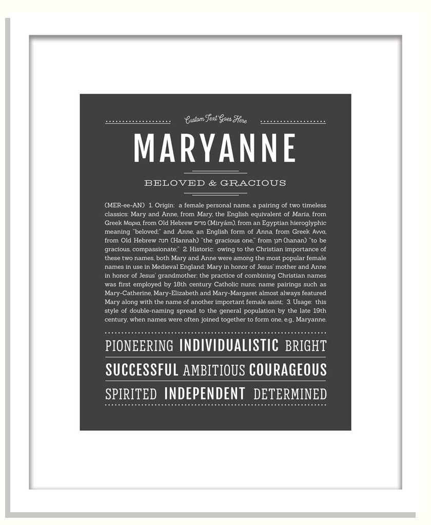 Maryanne | Name Art Print
