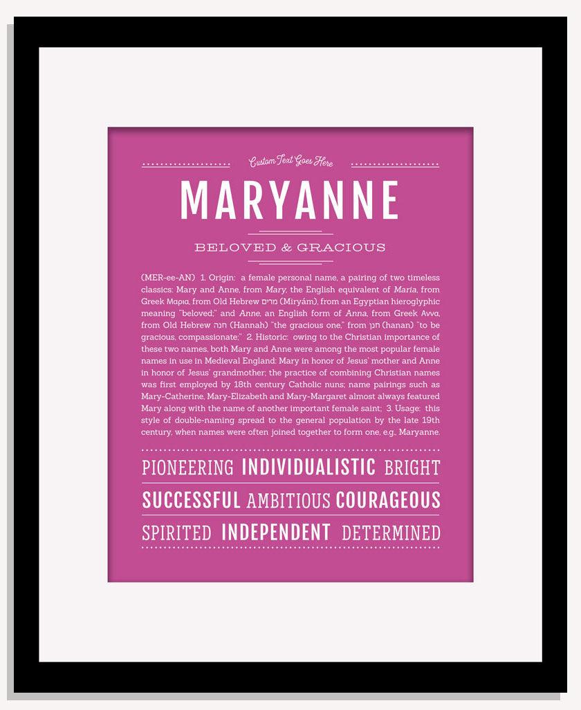 Maryanne | Name Art Print