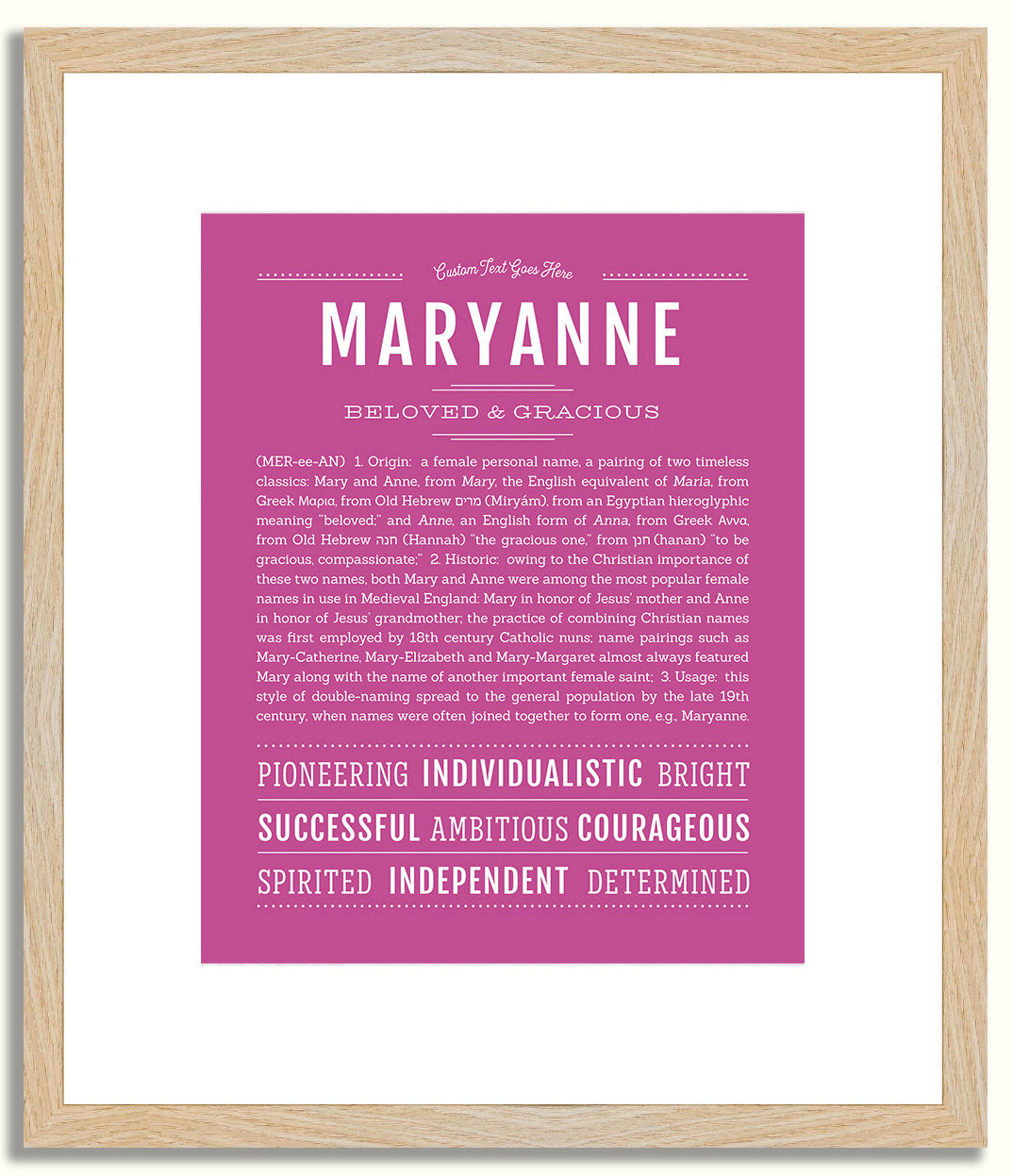 Maryanne | Name Art Print
