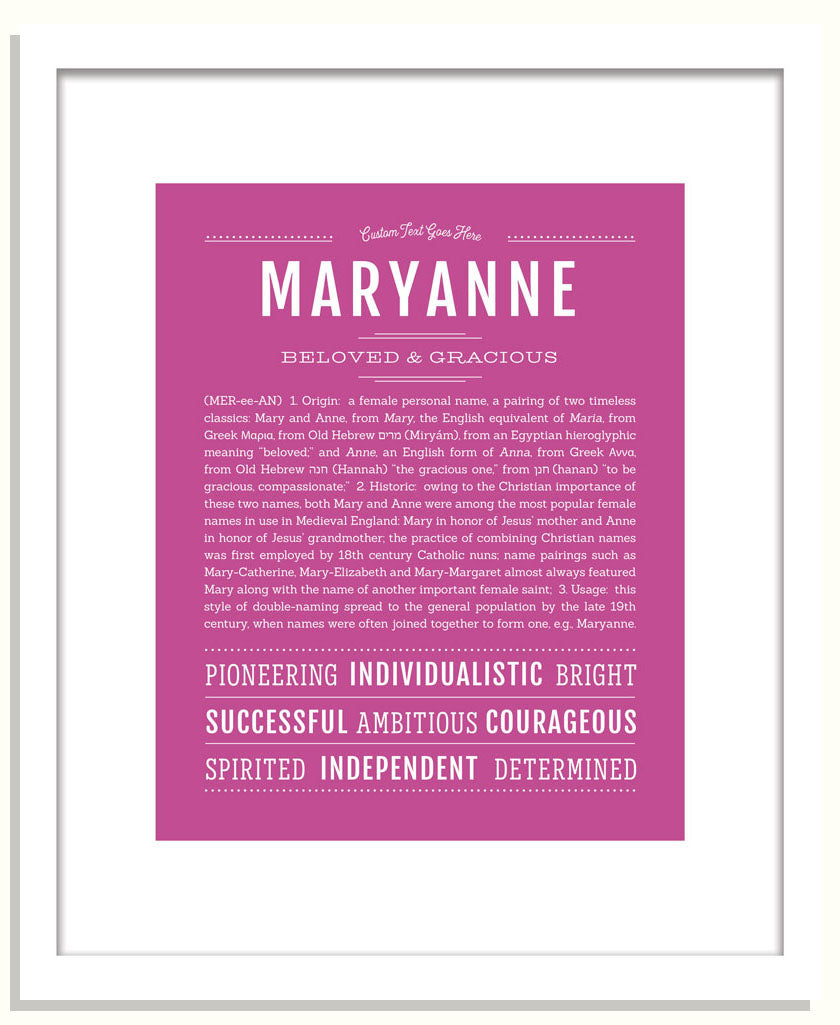Maryanne | Name Art Print