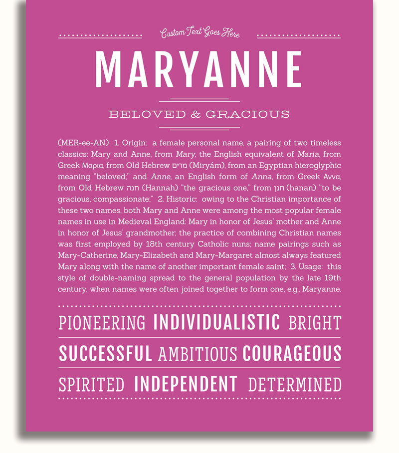 Frame Options | Dark Pink | White Frame, Matted