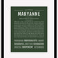 Maryanne | Name Art Print