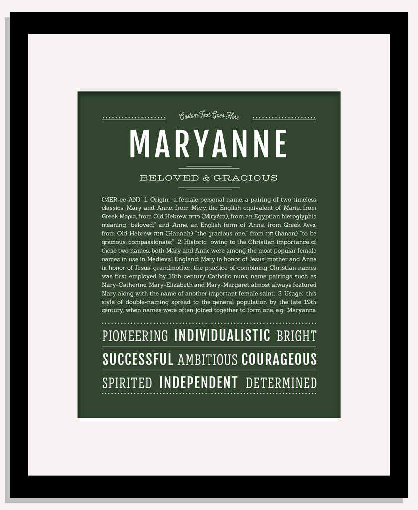 Maryanne | Name Art Print