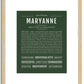 Maryanne | Name Art Print
