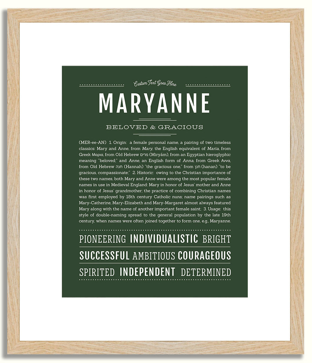 Maryanne | Name Art Print