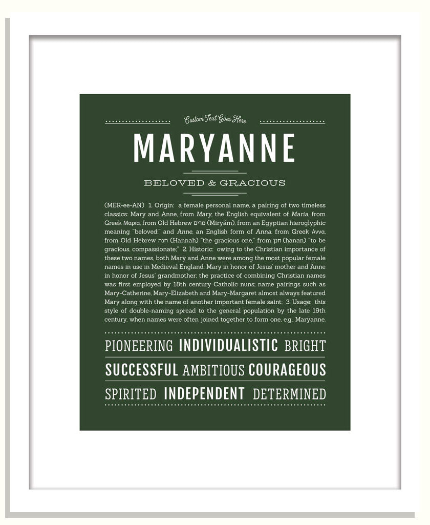 Maryanne | Name Art Print