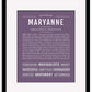Maryanne | Name Art Print