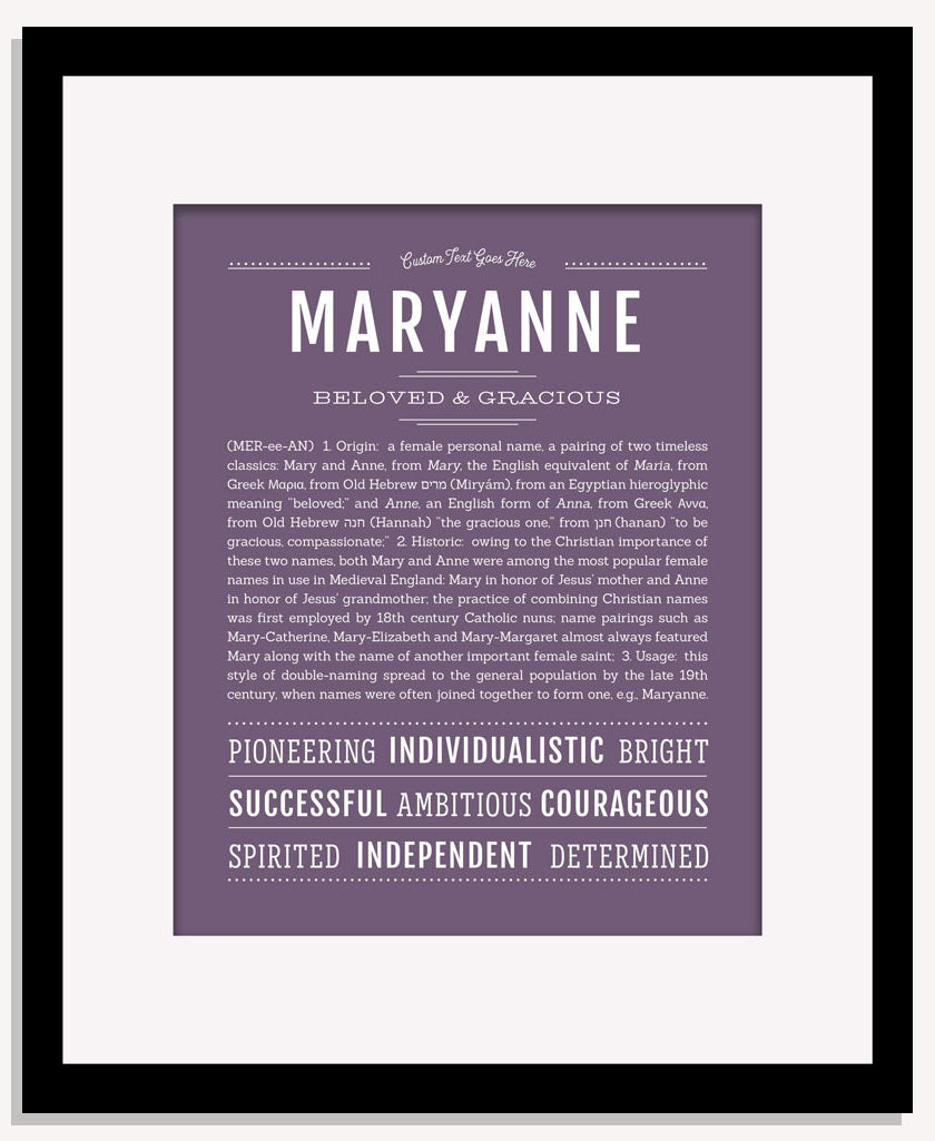 Maryanne | Name Art Print